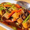 4. Veg Fish w. Hot Bean Sauce